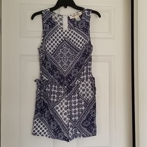 Paisley sheer romper
